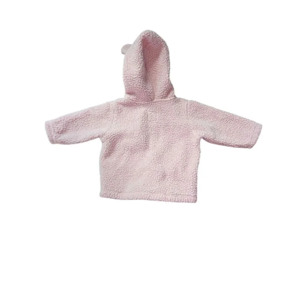 Baby B'gosh Pink Sherpa Jacket with Ears Size 3 Months